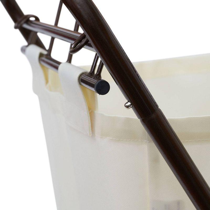 Household Essentials Rolling Laundry Hamper with Handles