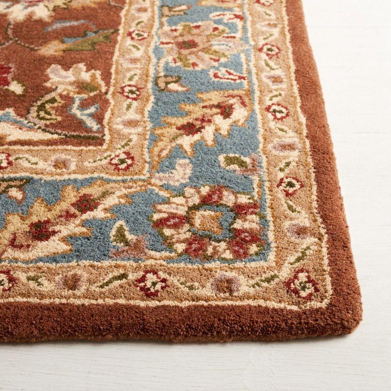Heritage HG968 Handmade Area Rug - 9'x12' - Brown/Blue - Safavieh