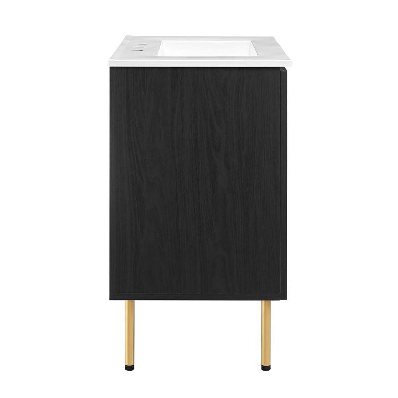 Modway Modway Chaucer 30'' Single Bathroom Vanity with Wood Top