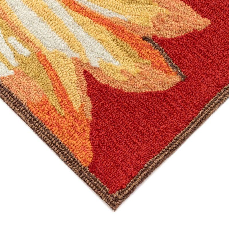 DBK Frontporch Sunflower Indoor/Outdoor Rug Yellow/Orange