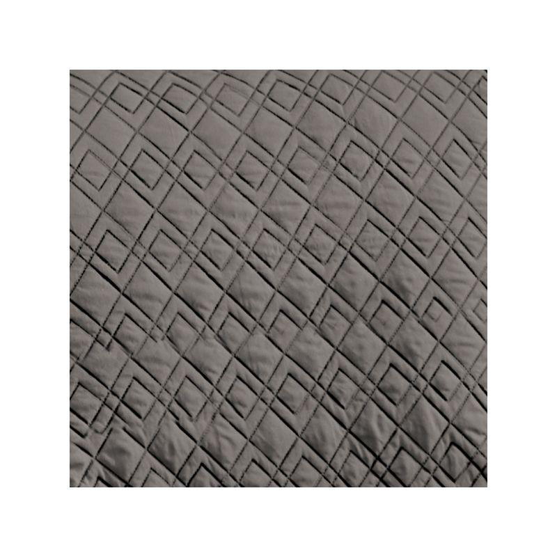 Collections Etc Diamond Quilted Stretch Recliner Cover with Storage Recliner Slate Gray