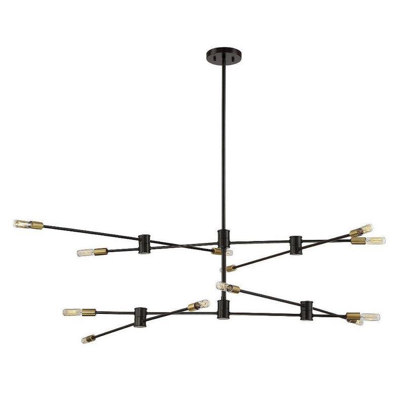 Savoy House Lyrique 12 - Light Chandelier in  Bronze/Brass