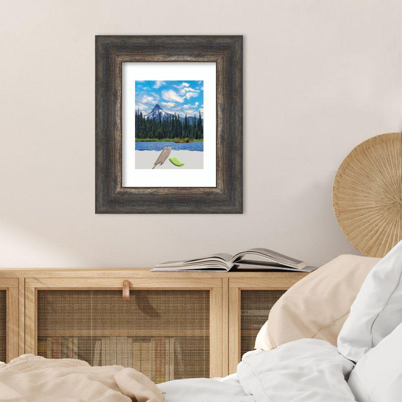 Amanti Art Bark Rustic Char Picture Frame