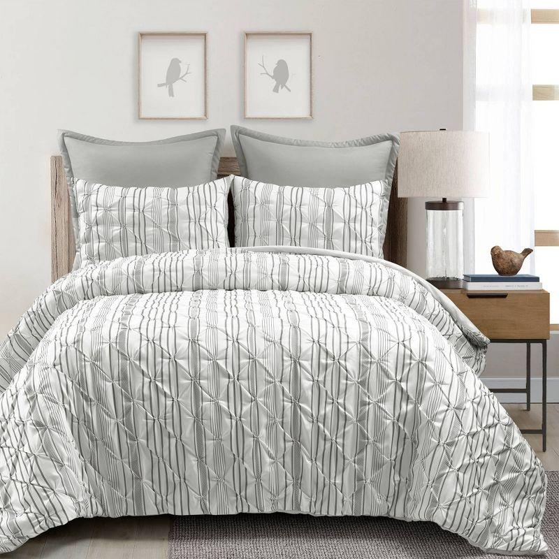 Lush Decor Ravello Pintuck 5 Piece Comforter Set