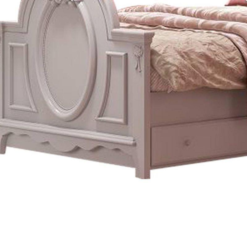 82" Full Bed Flora Bed White Finish - Acme Furniture