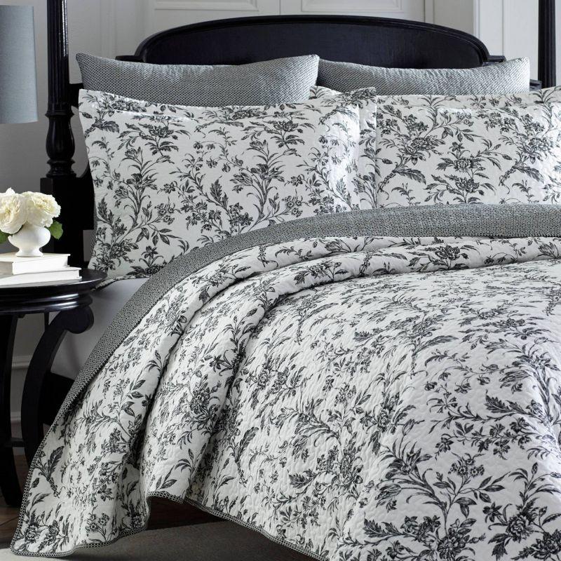 Laura Ashley Amberley Reversible Cotton Quilt Set