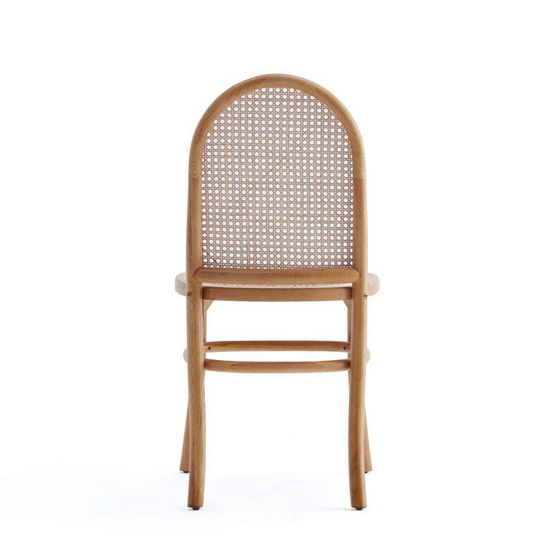 Paragon Nature Cane Sophisticated Wood and Rattan Dining Side Chair