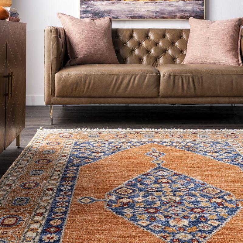 Nuloom Halley Floral Cardinal Medallion Indoor Area Rug, 3' x 5'