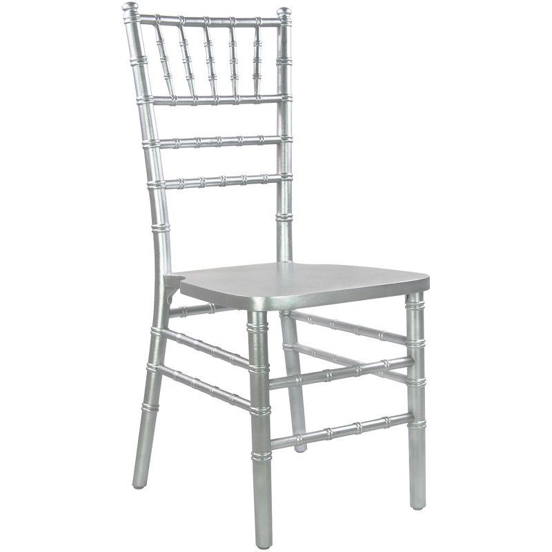 Gray Hardwood Chiavari Chair with Steel Reinforcement