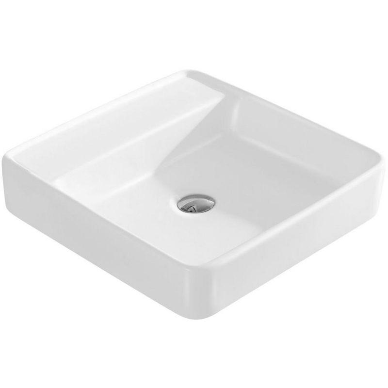 Fine Fixtures Square Vessel Bathroom Sink Vitreous China