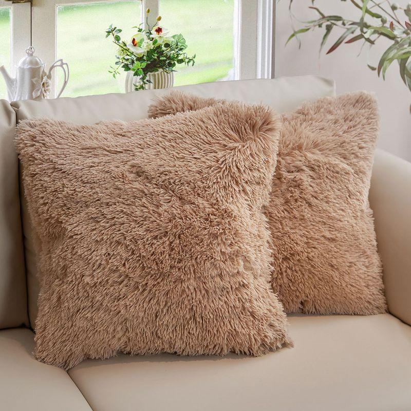 Faux Fur Throw Pillow