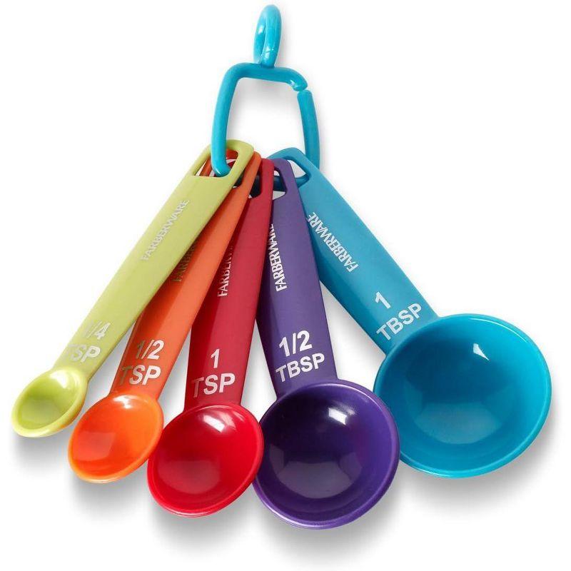 Farberware Multicolor Plastic Measuring Spoons Set of 5