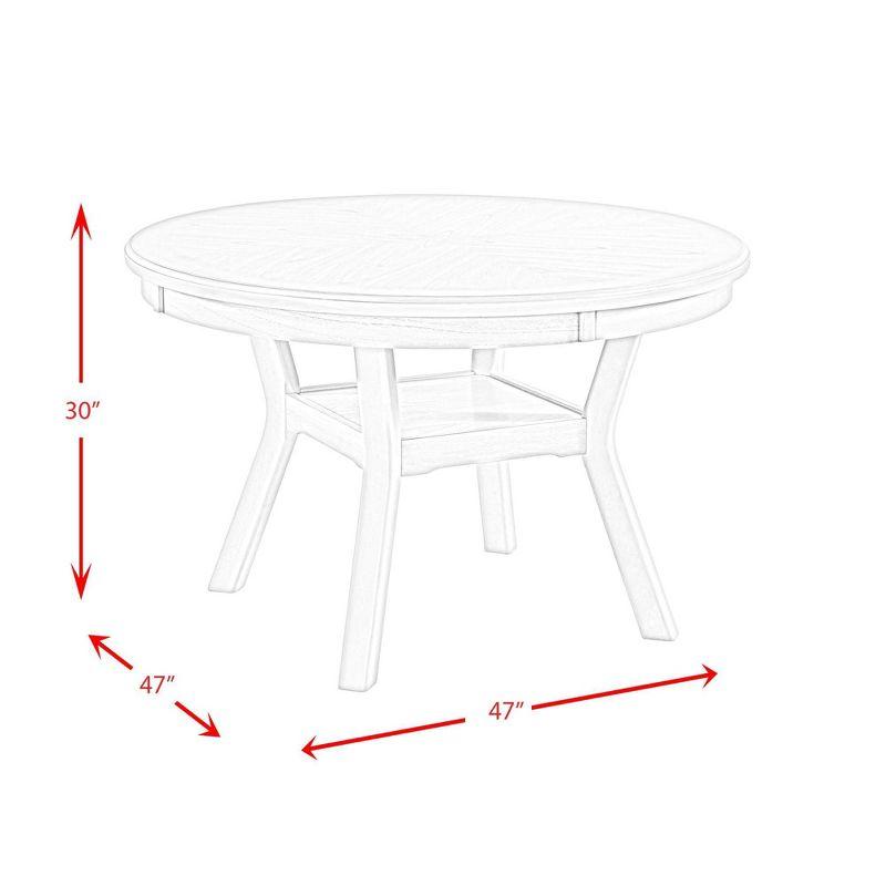 Taylor Standard Height Dining Table Walnut - Picket House Furnishings: Modern Style, 4-Seater, MDF & Acacia Frame