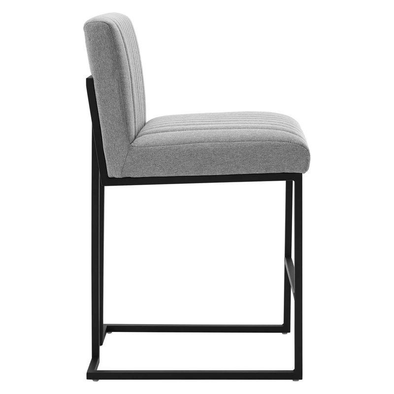 Indulge Channel Tufted Fabric Counter-Height Bar Stool by Modway