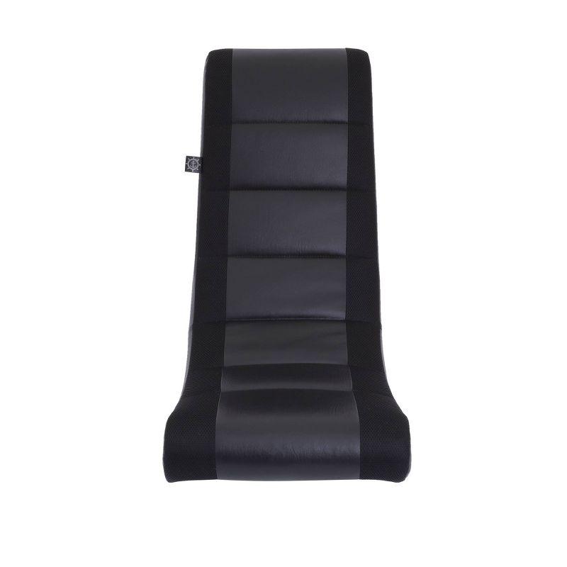 Video Rocker Gaming Chair Black - The Crew Furniture: Ergonomic Rocking Design, No Assembly Required