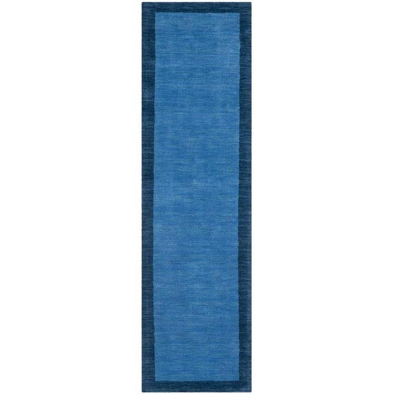 Himalaya HIM580 Hand Loomed Runner Rug - Light Blue/Dark Blue - 2'3"x12' - Safavieh.