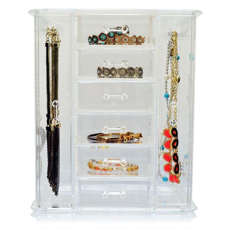 OnDisplay Tiered Acrylic Jewelry Cabinet Organizer