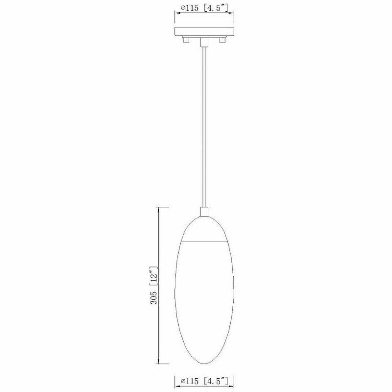 Z-Lite Arden 1 - Light Pendant in  Matte Black