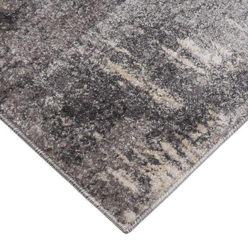 Euston 8' x 10' Gray Abstract Synthetic Area Rug