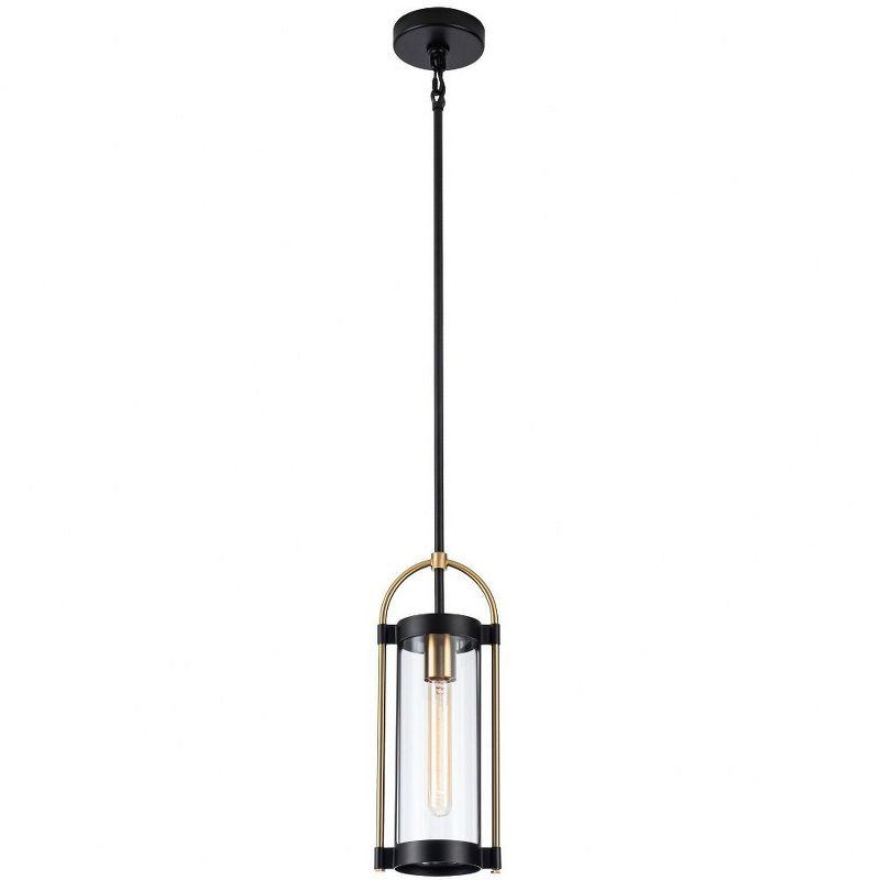 Artcraft Lighting Gem 1 - Light Pendant in  Black/Brushed Brass