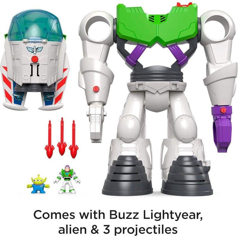 Fisher-Price Imaginext Preschool Toy Disney Pixar Toy Story Buzz Lightyear Robot Playset with Spaceship