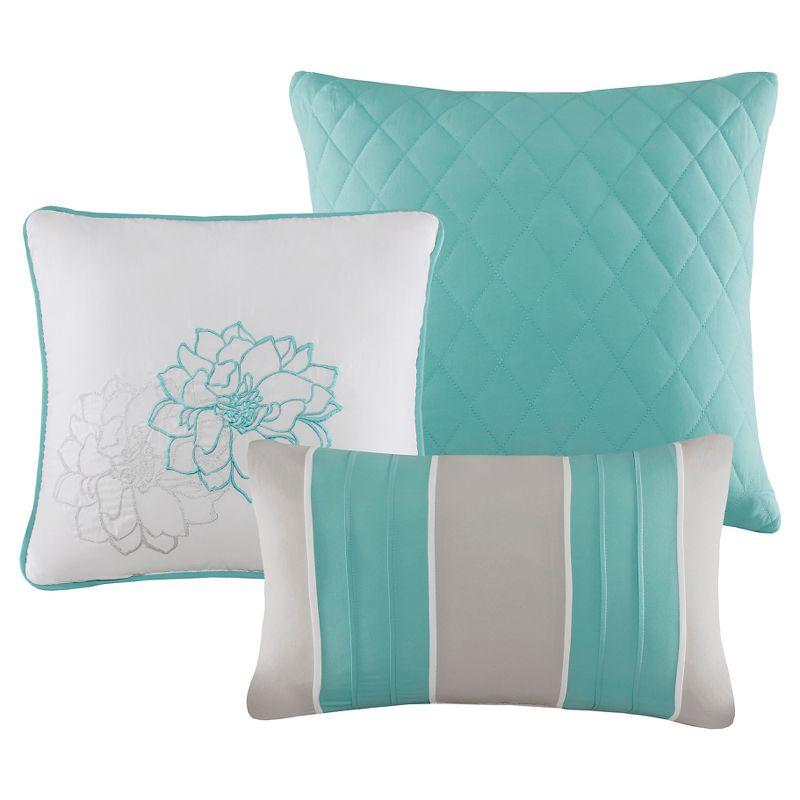 Madison Park Lola 7 Piece Floral Cotton Comforter Set