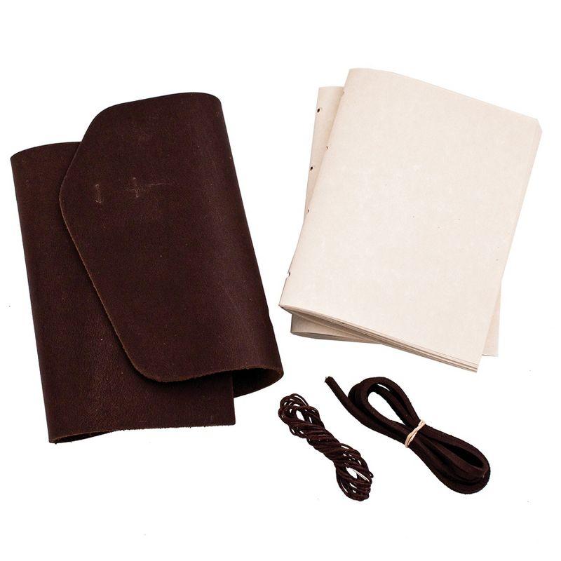 Realeather Crafts(R) Leather Journal Kit-Dark Brown