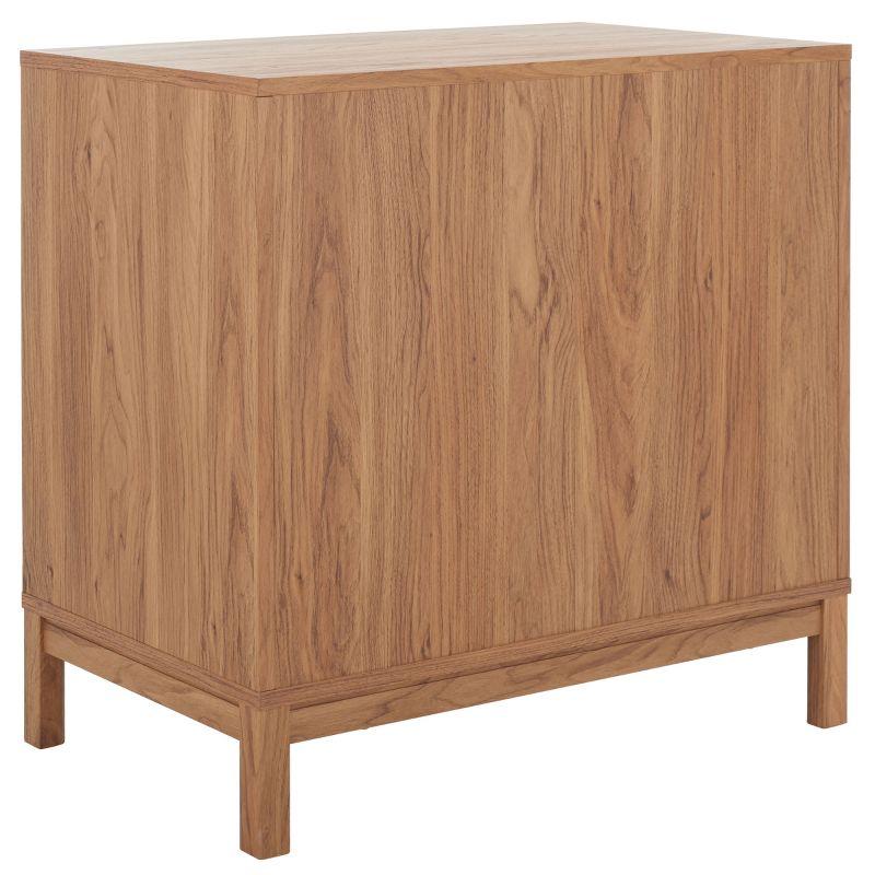 Galio Oak and Gold 3-Drawer Retro Night Table