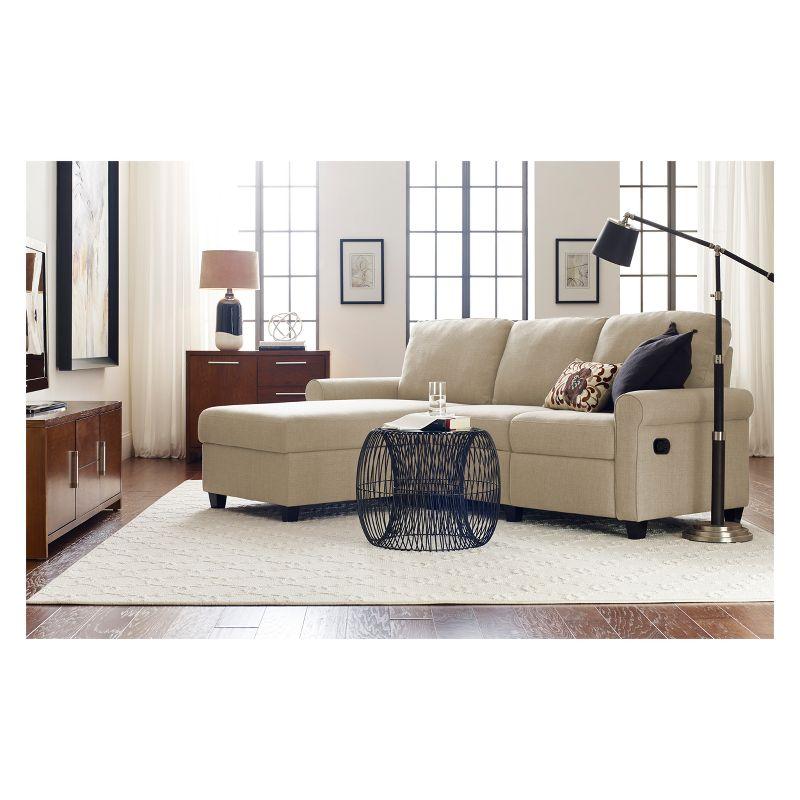 Serta Palisades Reclining Sectional Sofa with Storage Chaise