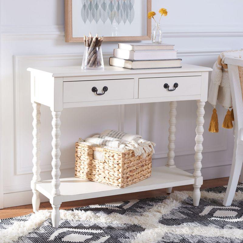 Athena 2 Drawer Console Table  - Safavieh