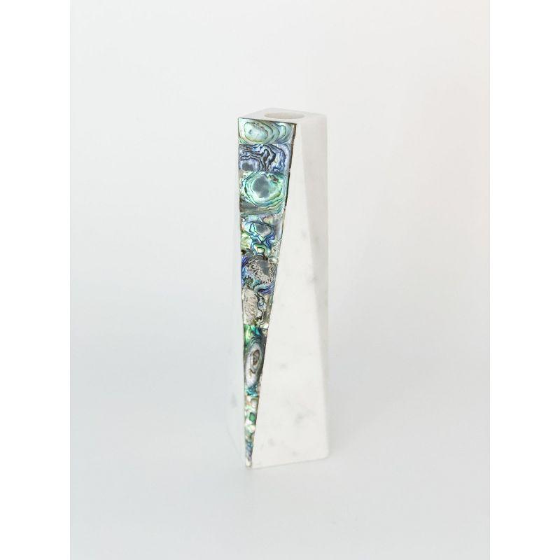 Mother Of Pearl Marble Marble Tabletop Candlestick