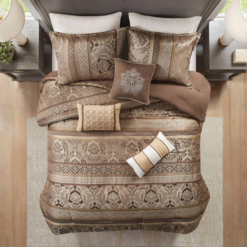 Madison Park Bellagio 7 Piece Jacquard Comforter Set