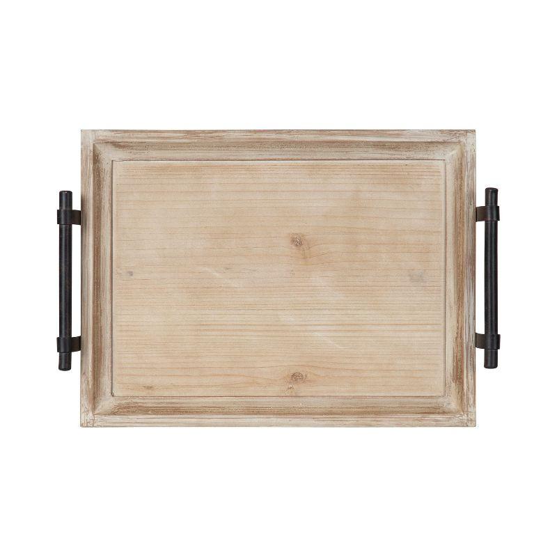 Kate and Laurel Bruillet Tray, 12x16, Brown