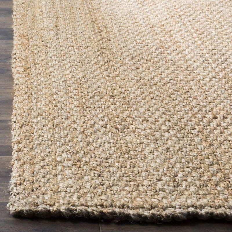 Hand-Woven Jute Runner Rug in Natural - 27" x 7"