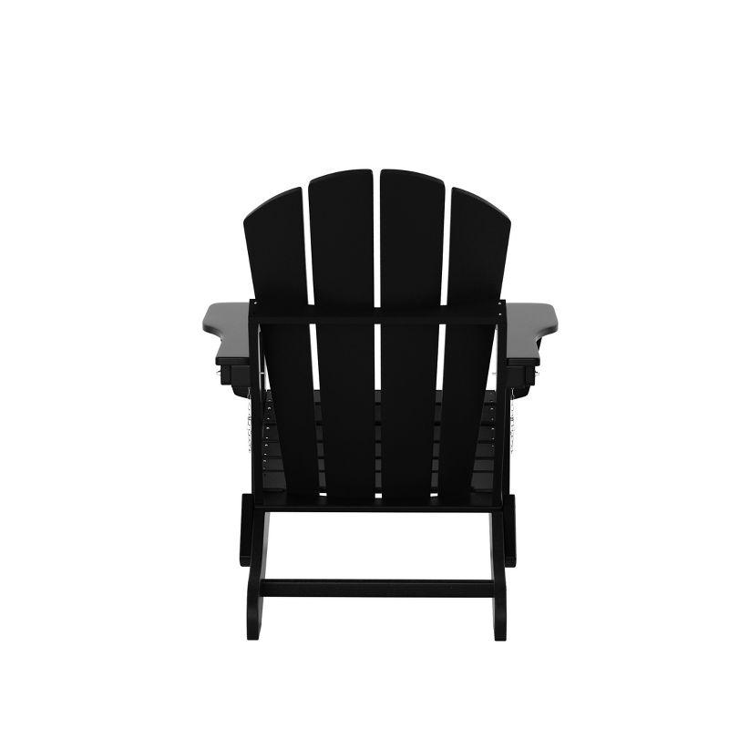 WestinTrends Malibu HDPE Outdoor Patio Folding Poly Adirondack Chair