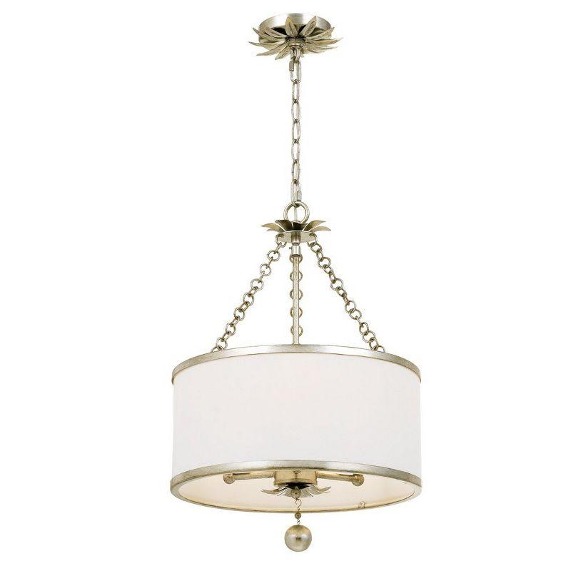 Crystorama Lighting Broche 3 - Light Chandelier in  Antique Gold