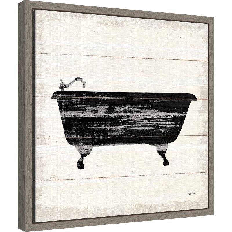 Amanti Art Shiplap Bath I by Sue Schlabach Framed Canvas Wall Art