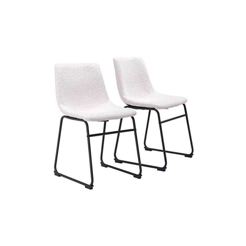 Zuo Smart Dining Chair (Set of 2) Ivory