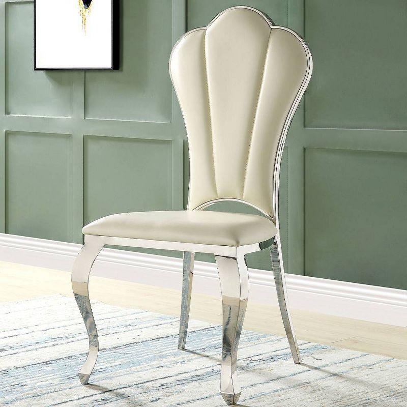 Faux Leather Upholstered Side Chair