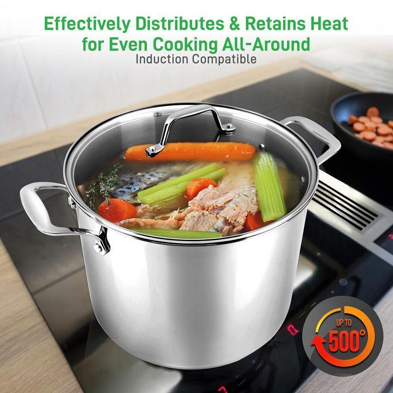 NutriChef Stainless Steel Stock Pot