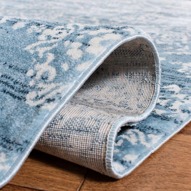 Isabella ISA953 Machine Made Indoor Area Rug - Denim Blue/Ivory - 6'7"x6'7" - Safavieh