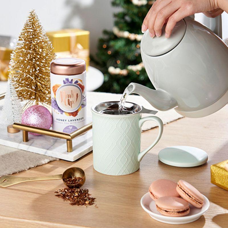 Pinky Up Noelle Ceramic Electric Tea Kettle