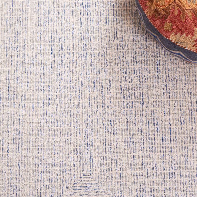 Abstract ABT480 Handmade Indoor Area Rug - Blue/Ivory - 4'x6' - Safavieh