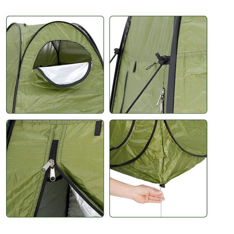 MPM 6FT Pop Up Privacy Tent Instant Shower Tent Portable Outdoor Rain Shelter, Camp Toilet, Dressing Changing Room with Carry Bag