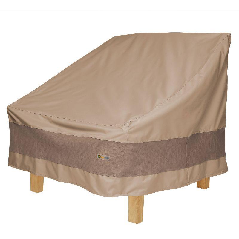 Elegant Waterproof Beige and Brown Patio Chair Cover