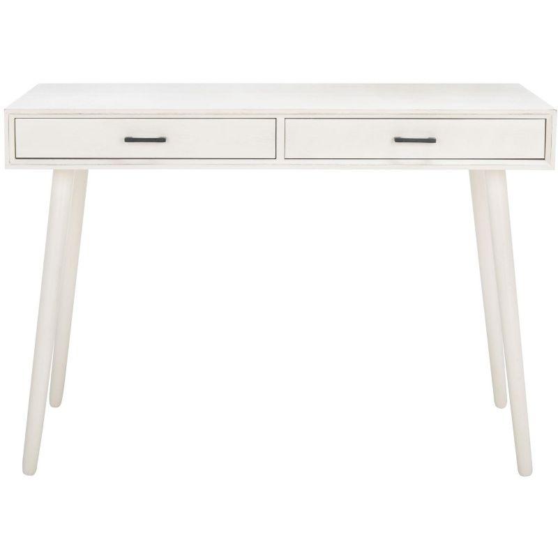 O'Dwyer 2 Drawer Desk - Distrssed White - Safavieh