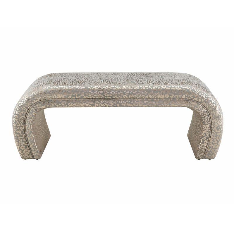 TOV Furniture Kenya Velvet Bench Lavender 48"W x 18.8"D x 18.8"H