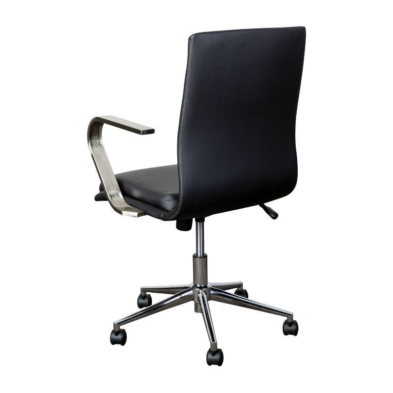 Flash Furniture Mid-Back Designer Upholstered Swivel Executive Office Chair with Armrests