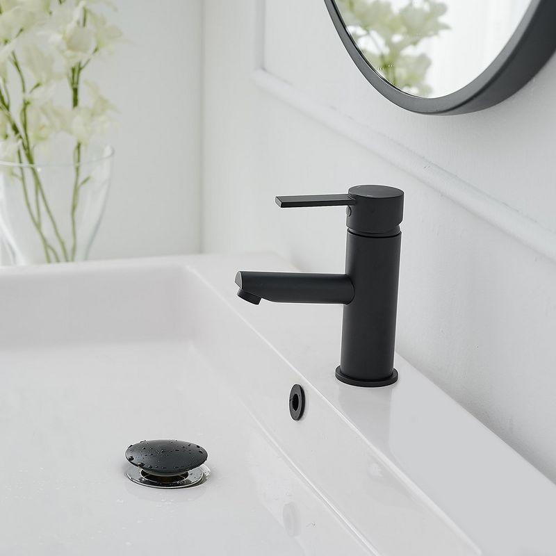 VIBRANTBATH A-96054-Black Single-Hole Single-handle Bathroom Faucet