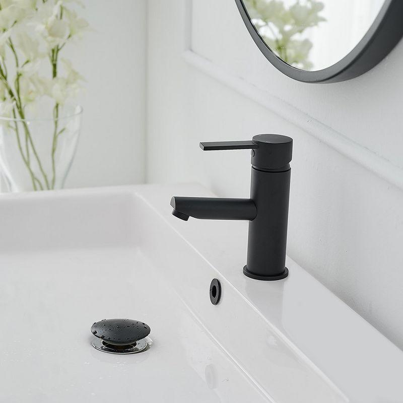 Single-Hole Single-handle Bathroom Faucet with Drain Assembly